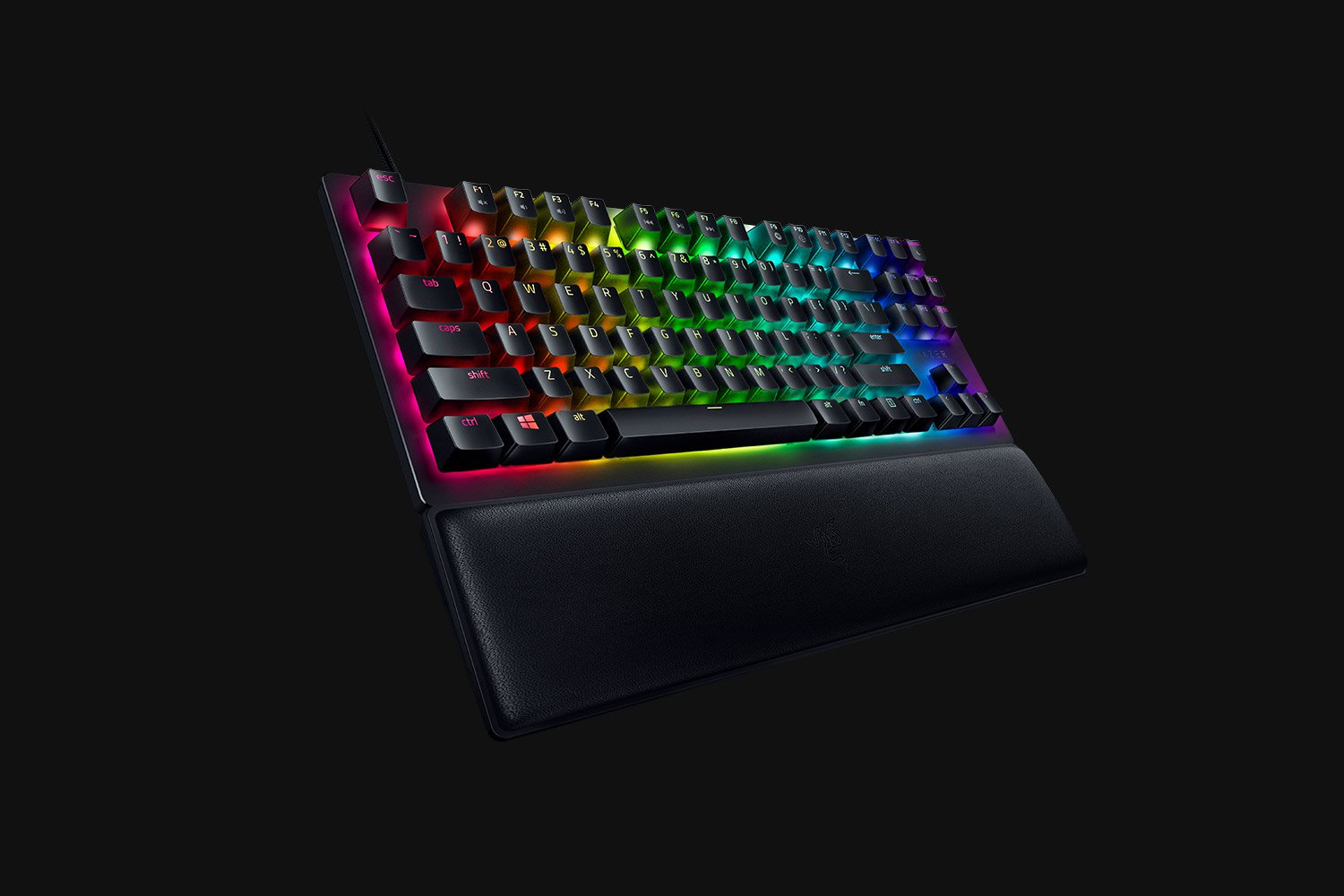 Razer Huntsman V2 TKL Gaming Keyboard Optical Red Switches Chroma RGB DEU Layout QWERTZ