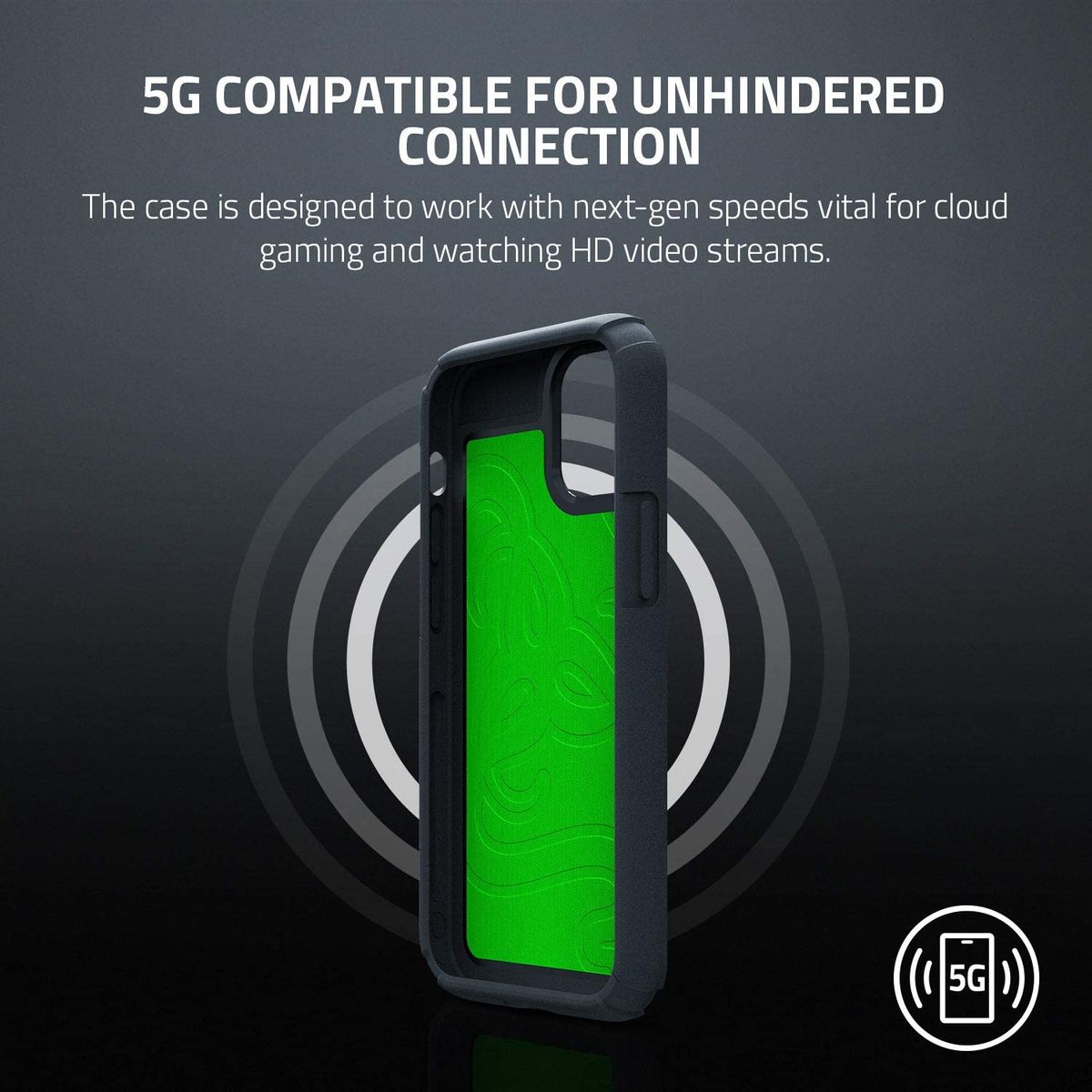 Razer Arctech Pro Smartphone Case for Apple iPhone 12 & 12 Pro 6.1" Black