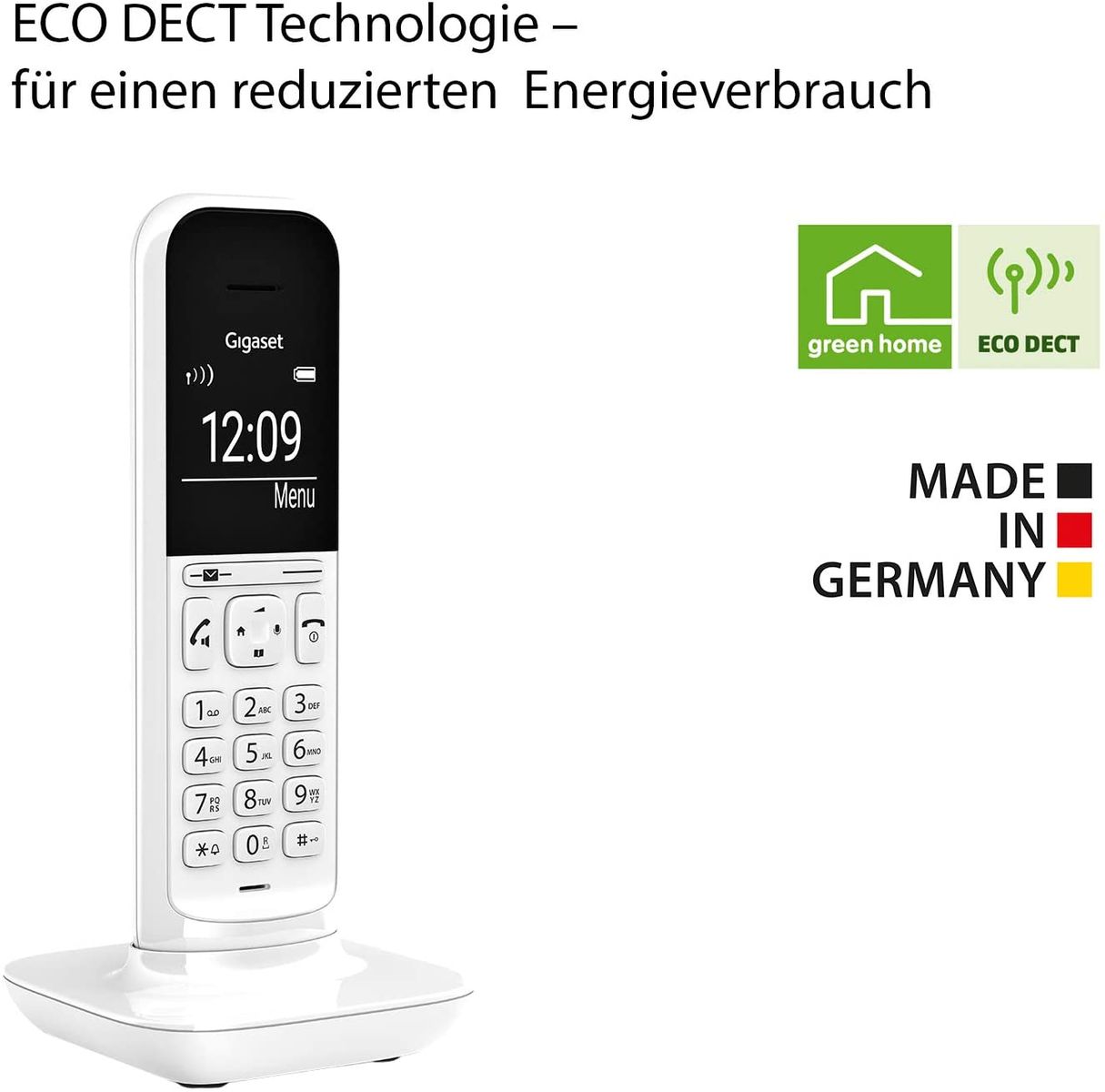 Gigaset CL390HX DECT-Mobilteil Schnurloses Senioren-Telefon für Router