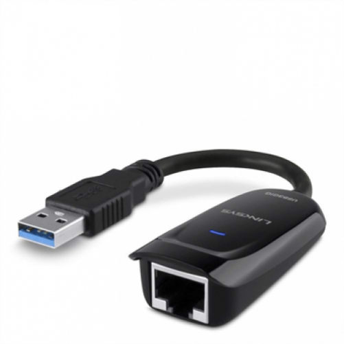 LINKSYS USB 3.0 Gigabit Ethernet Adapter, Schwarz