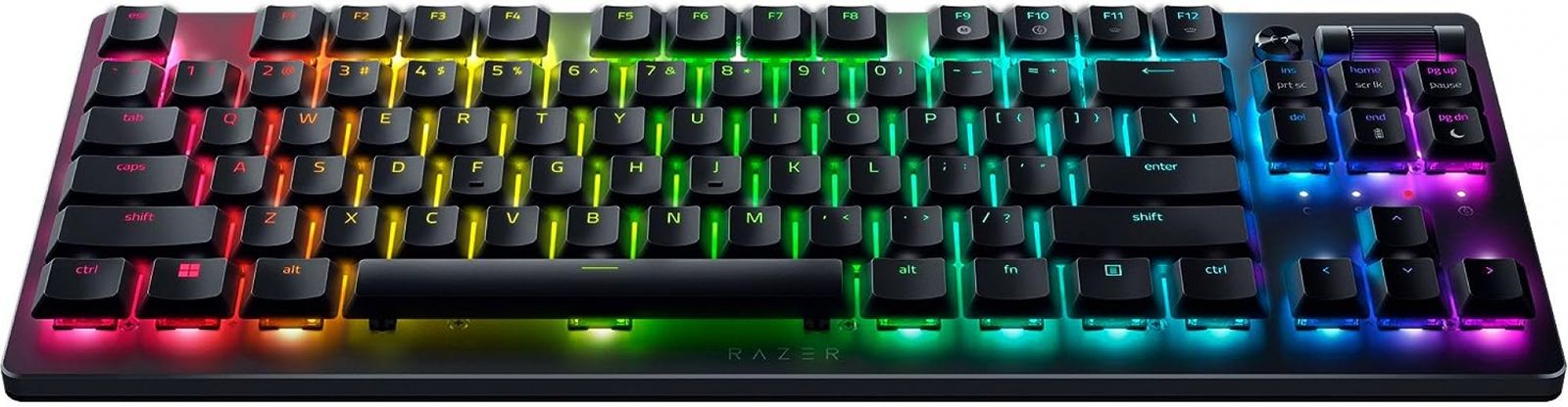 Razer DeathStalker V2 Pro TKL Gaming Keyboard Dual Wireless Optical Red Switches RGB USA Layout QWERTY ISO