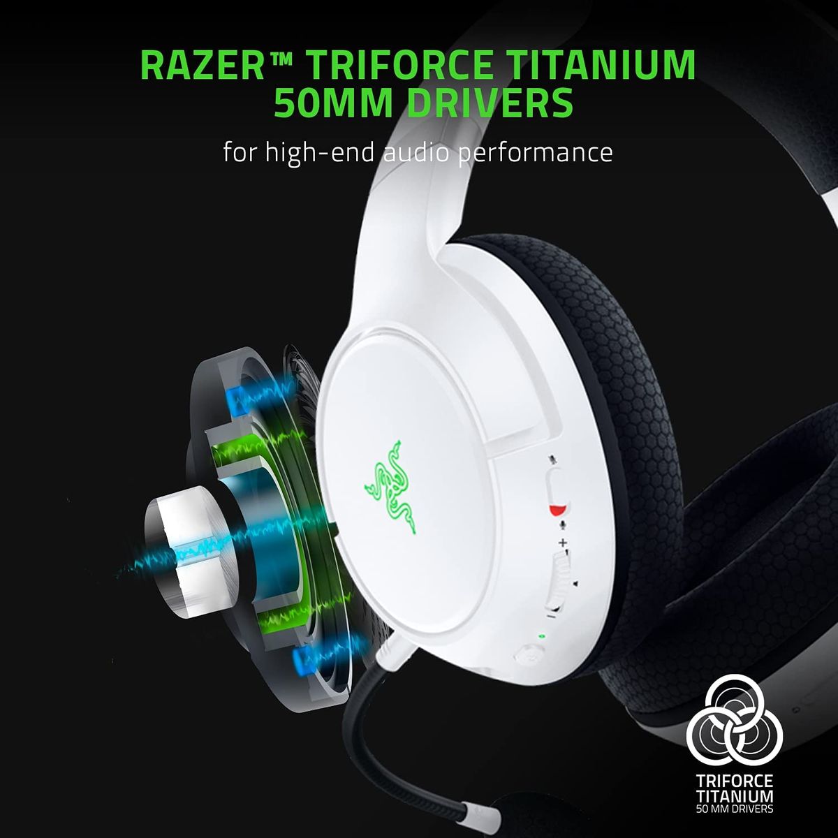 Razer Kaira Pro for Xbox Gaming Headset Wireless Stereo Chroma RGB Mercury