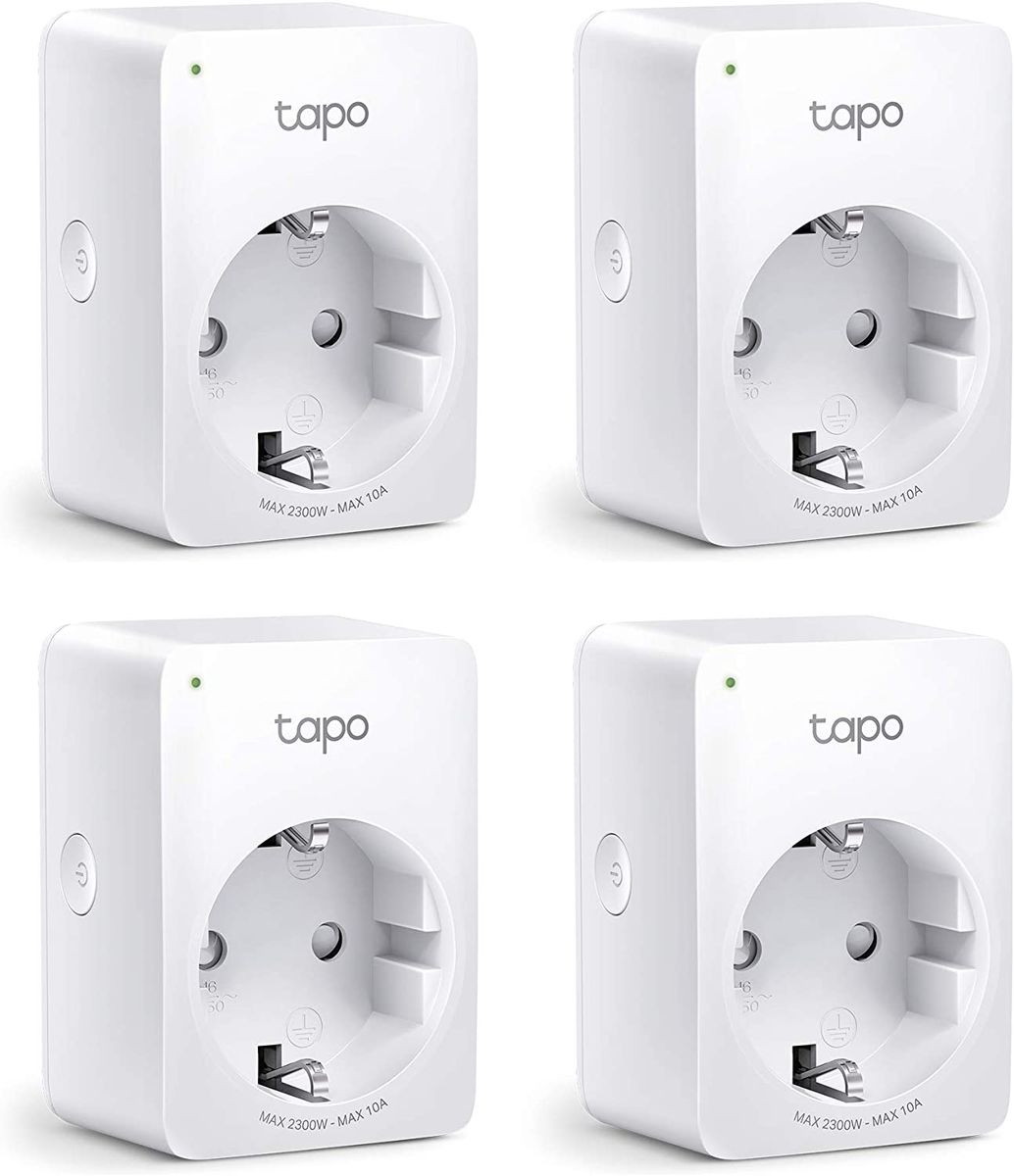 TP-Link Tapo P100 Mini Smart WLAN Steckdose für Alexa Google Home 4-Pack V1