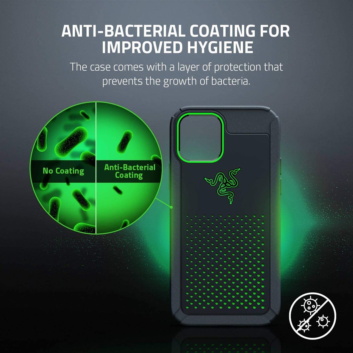 Razer Arctech Pro Smartphone Case for Apple iPhone 12 & 12 Pro 6.1" Black