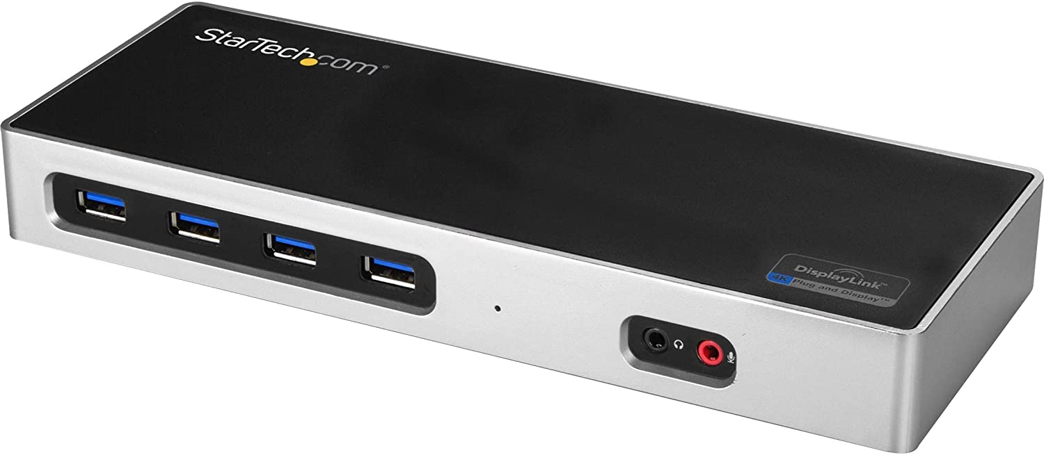 StarTech.com Dual 4K Monitor Docking Station with 6x USB C / USB 3.0 Ports