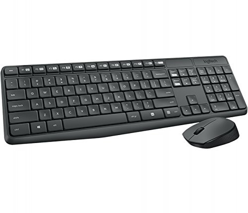 logitech MK235 Tastatur RF Wireless schwarz HU-Layout