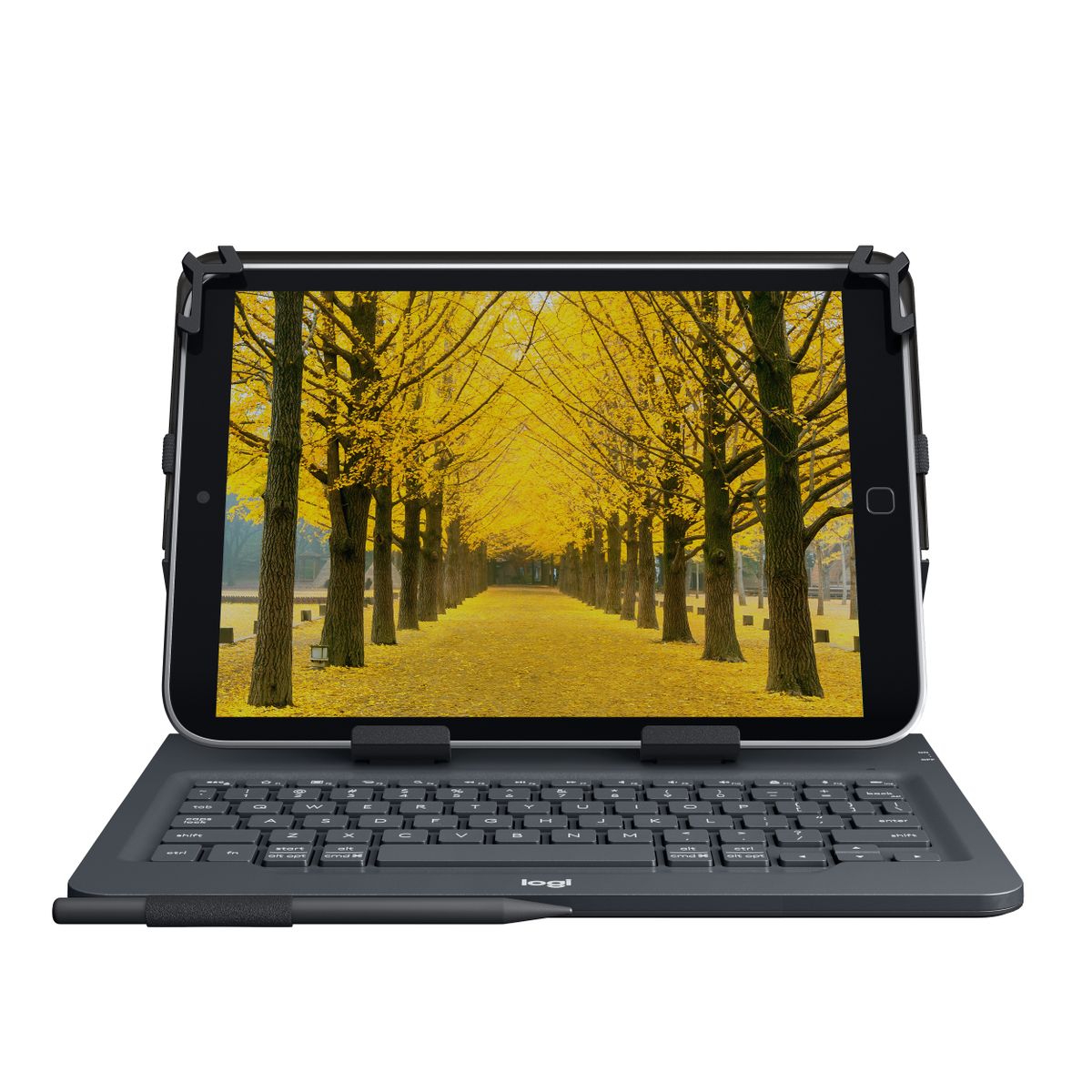 logitech Universal Folio Tastatur für Mobilgeräte Schwarz Bluetooth FR-Layout