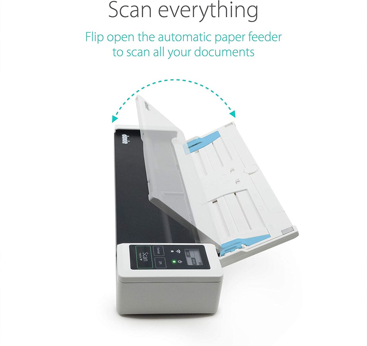Doxie Q2 Wireless Rechargeable A4 Document Scanner 4000 scan memory