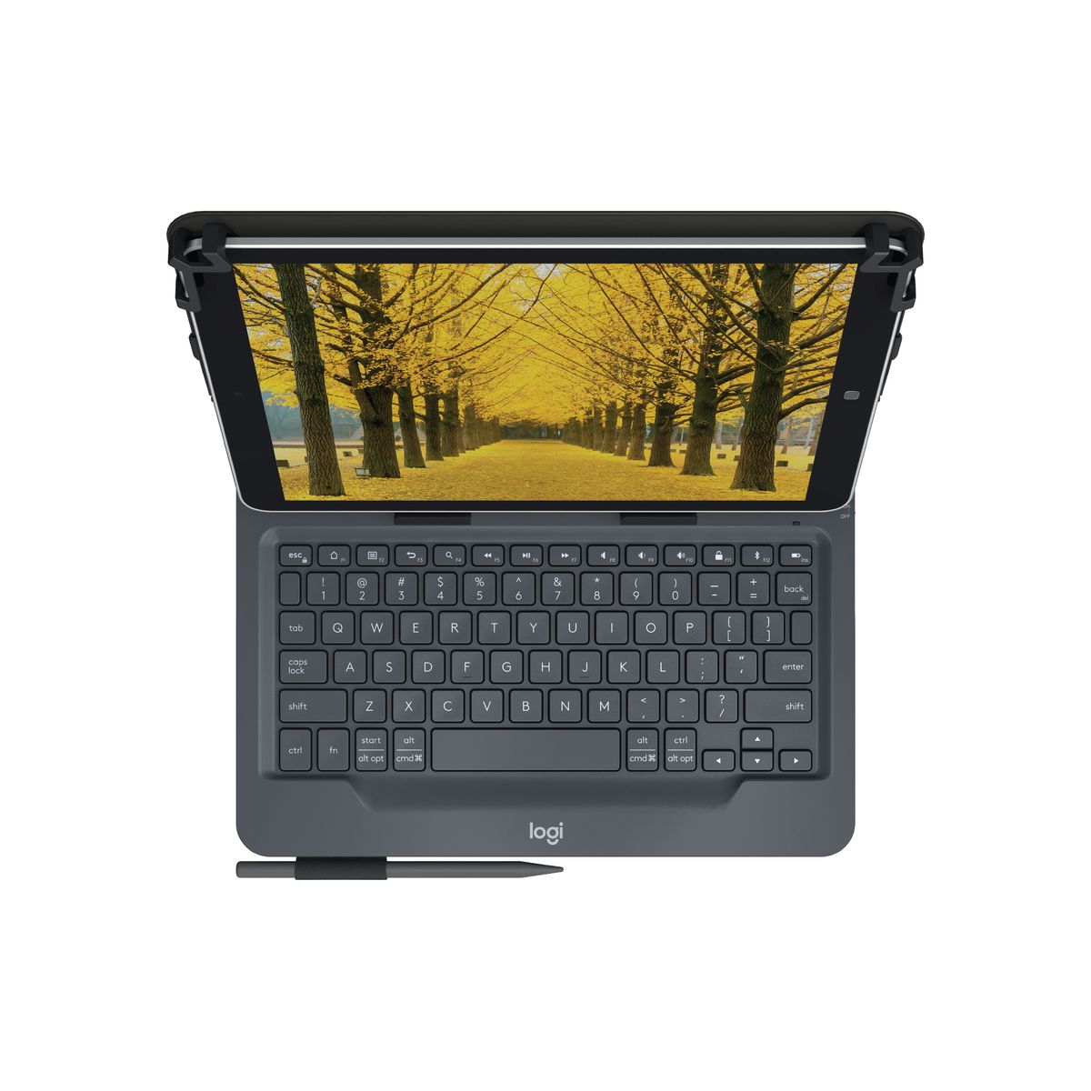 Logitech Universal Folio Tastatur für Mobilgeräte Schwarz Bluetooth UK-Layout