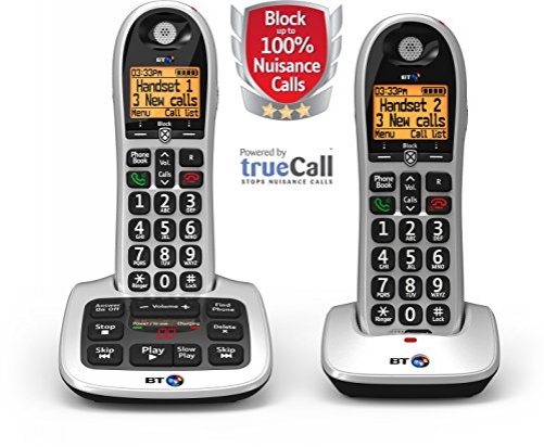 BT 4600 Twin Handset DECT Telephone Answering Machine Ref 55263