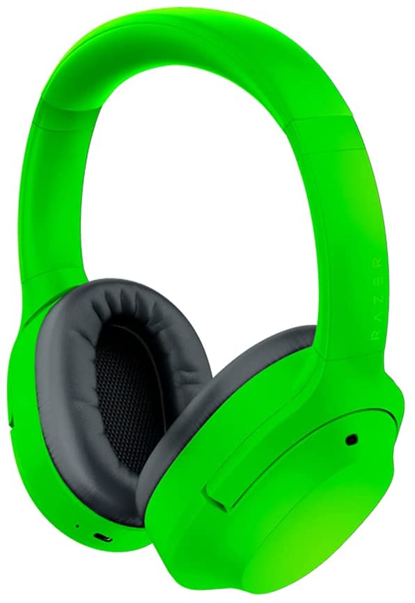 Razer Opus X - Kabellose Kopfhörer mit niedrigen Latenzen und ANC-Technologie (Wireless Headset, Bluetooth 5.0, bis 40 Stunden Akku, Mikrofon, Umgebungsmodus) Grün Standard Opus X Grün
