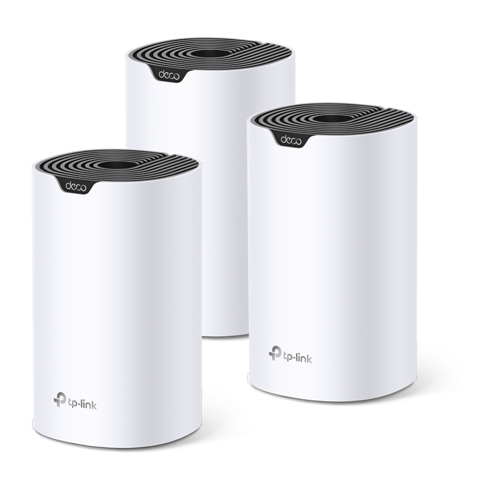 TP-Link Deco S4 Mesh Wi-Fi System AC1200 Dual Band WLAN Router & Repeater up to 510m² White 3er Pack v2.0