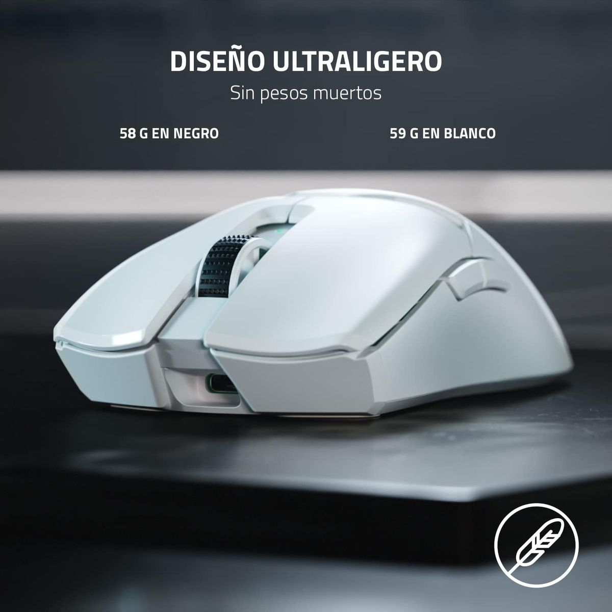 Razer Viper V2 Pro HyperSpeed Wireless Gaming Maus: 59g Ultraleichtgewicht - Optischer Schalter Gen-3-30K Optischer Sensor - DPI-Steuerung auf der Maus - 90-Stunden-Akku - USB-Typ-C-Kabel im Lieferumfang enthalten - Weiß