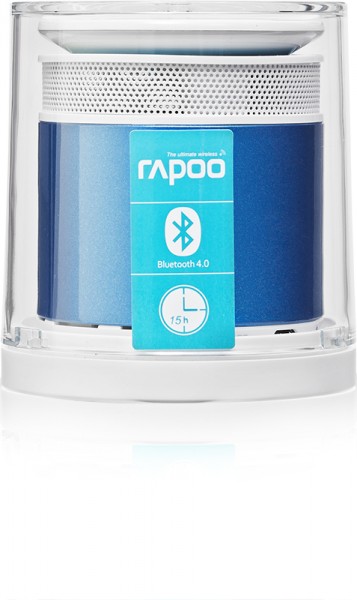 rapoo A3060 Zylinder Bluetooth Mini Lautsprecher mit Freisprechfunktion blau