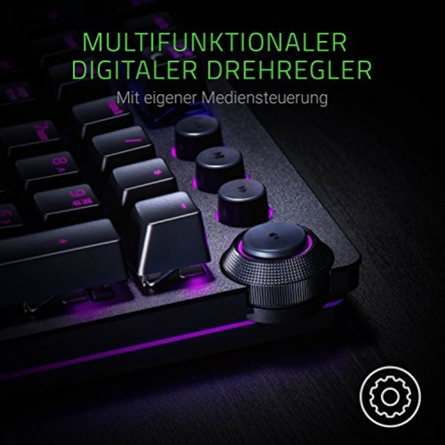 Razer Huntsman Elite Gaming Keyboard Opto-Mechanical Purple Switches DE-Layout