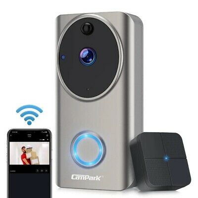 CAMPARK DB20 Wi-Fi Video Doorbell Camera Night Vision
