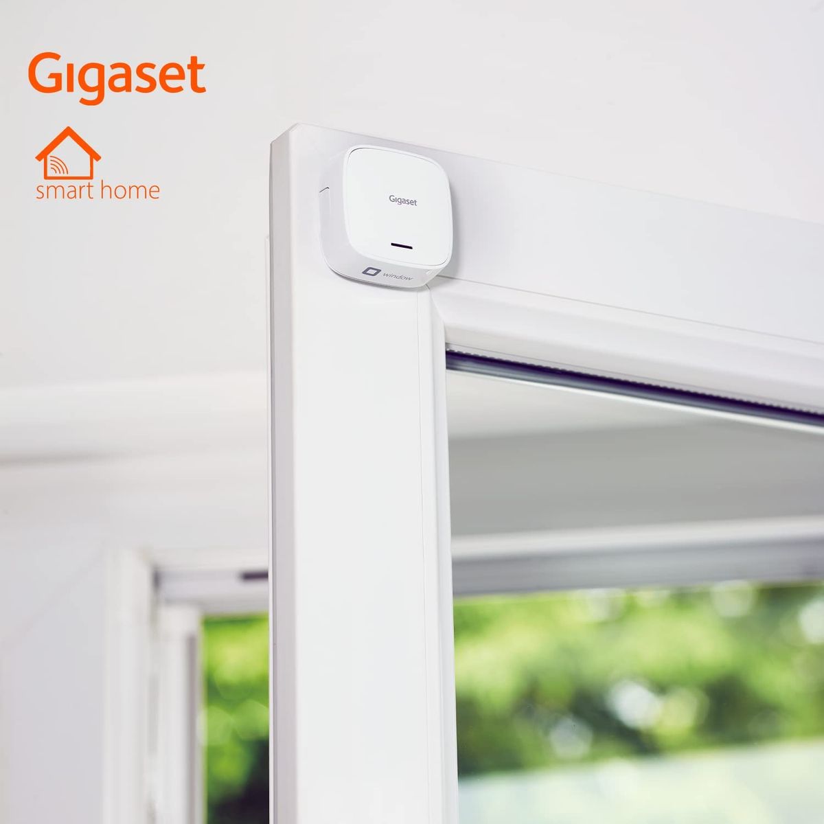 Gigaset Window ONE X Sensor - Smart Home Erweiterung - Sensor zur Überwachung von Fenstern - erkennt den Fensterstatus - für Balkontüren - richtig lüften - Home Connect Plus - Base erforderlich, weiß