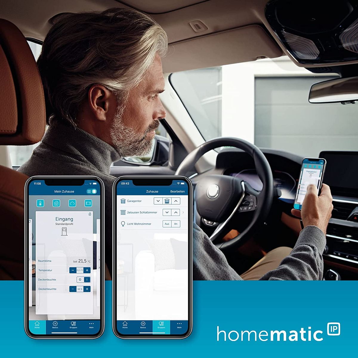 Homematic IP Smart Home Garagentortaster, smarte Garagentorsteuerung zum Nachrüsten, 150586A0 Homematic IP Smart Home Garagentortaster, smarte Garagentorsteuerung zum Nachrüsten, 150586A0