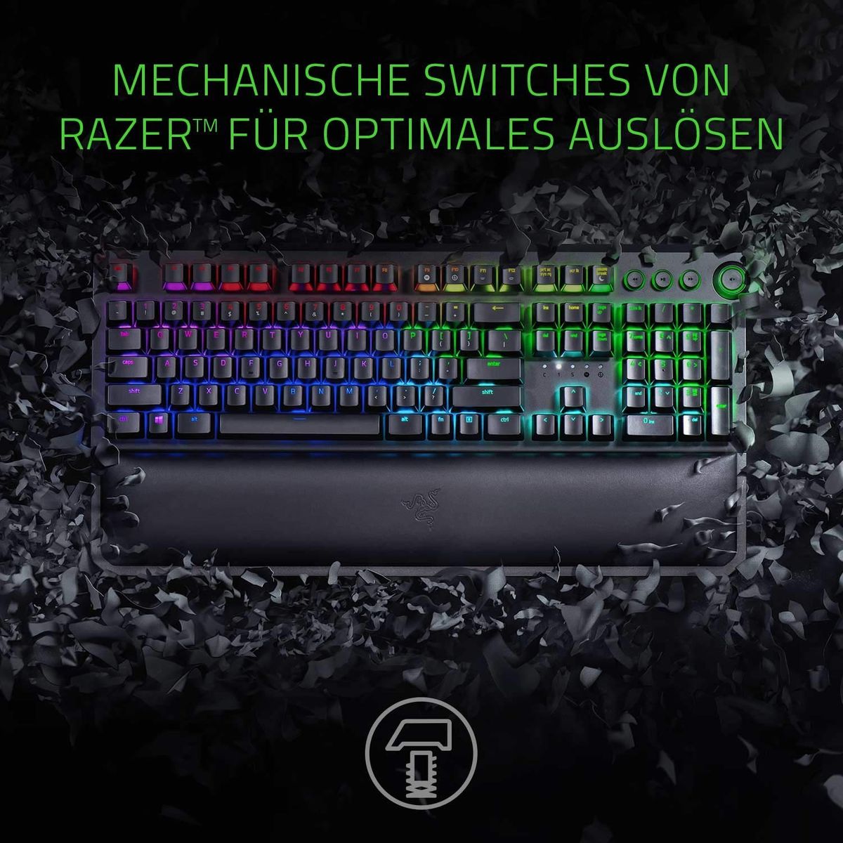 Razer BlackWidow Elite Gaming Keyboard Green Switches Chroma RGB PT-Layout