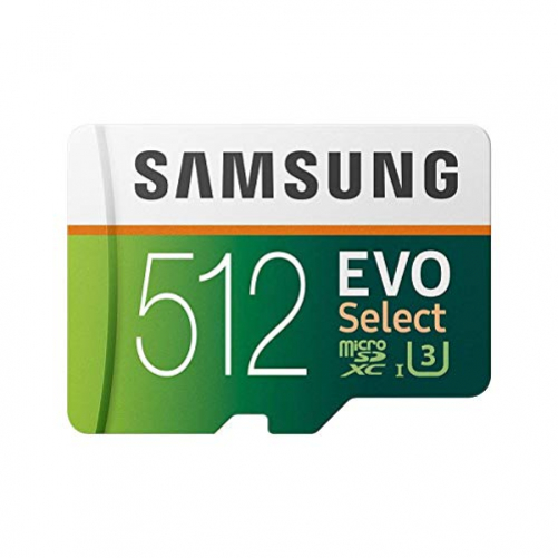 Samsung MB-ME512GA/EU EVO Select 512 GB microSDXC UHS-I U3 Speicherkarte inkl. SD-Adapter Weiß/Grun