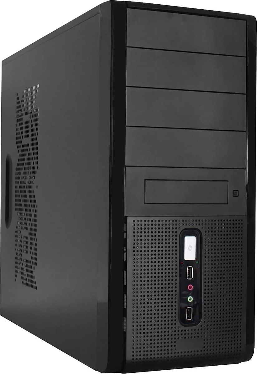 Rasurbo BC-10 Computer Case – Box of Computer (Midi-Tower, PC, ATX, 0 W, 49.1 cm, 18.5 cm) Black