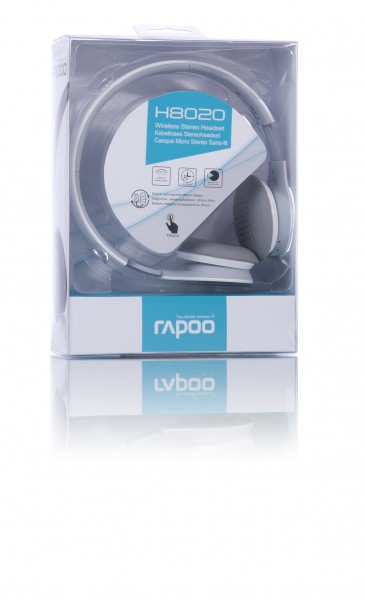 rapoo H8020 Wireless Stereo Bluetooth Mobile Headset weiß