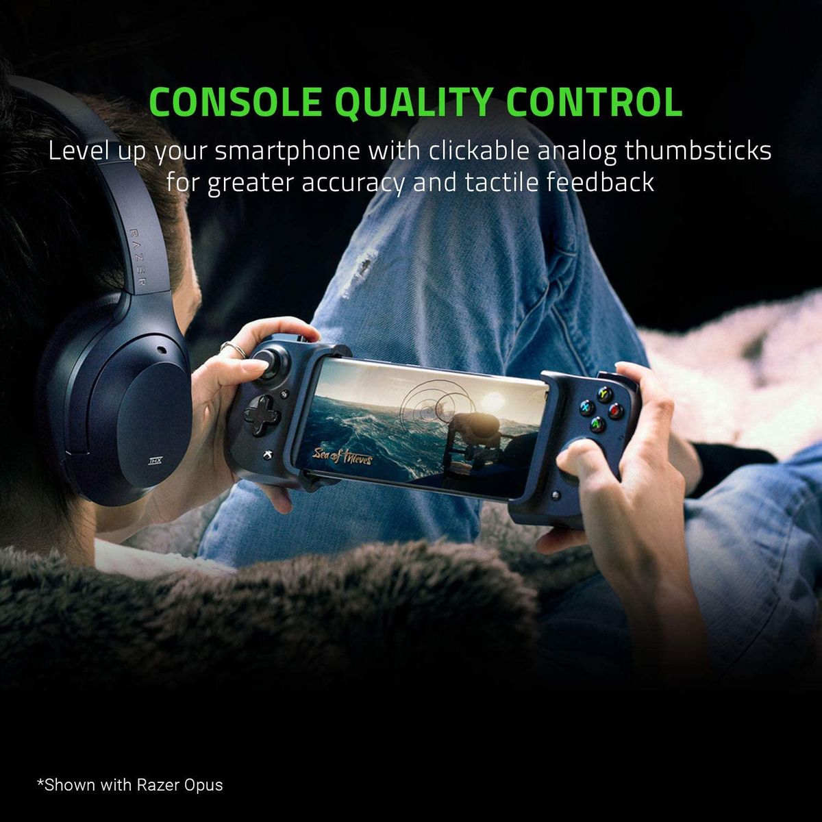 Razer Kishi for Android (Xbox) Mobile Gaming Controller Gamepad USB-C Black