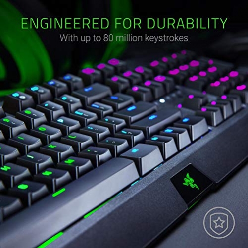 Razer BlackWidow Gaming Keyboard Green Switches Chroma RGB US-Layout ISO