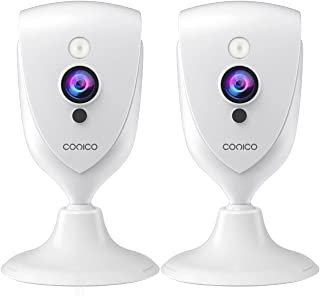 Conico WLAN IP Camera 1080p Resolution 2 Way Audio Night Vision Motion Detector