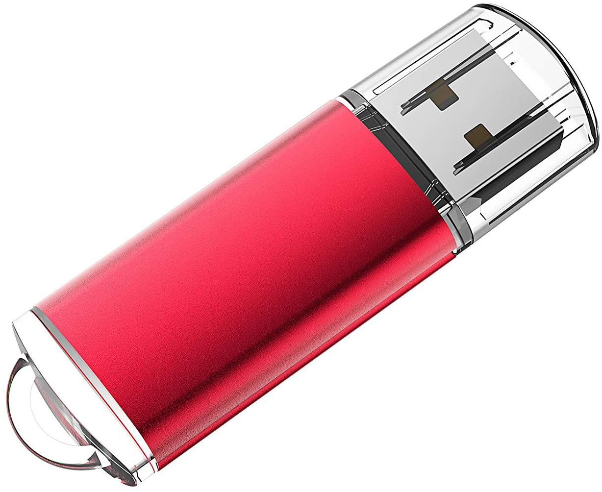 Geneircc 128GB/512GB/1TB/2TB USB Flash Drive for Data Storage, red 128 GB