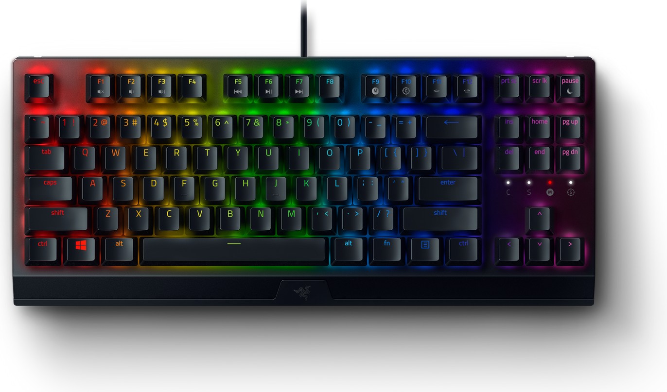 Razer BlackWidow V3 TKL Gaming Keyboard Green Switches Chroma RGB UK-Layout