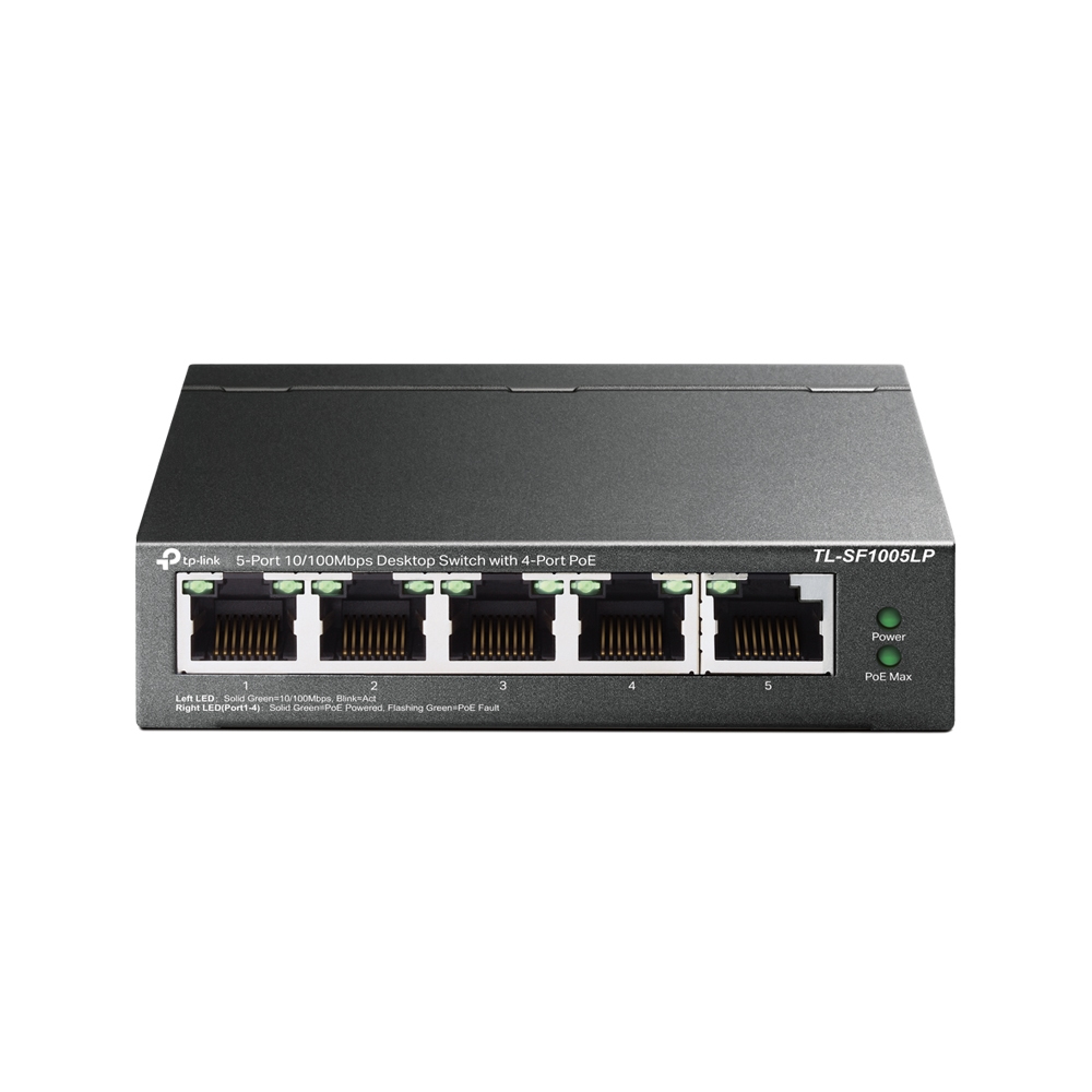 TP-Link 5-Port 10/100Mbps Desktop Switch mit 4-Port PoE