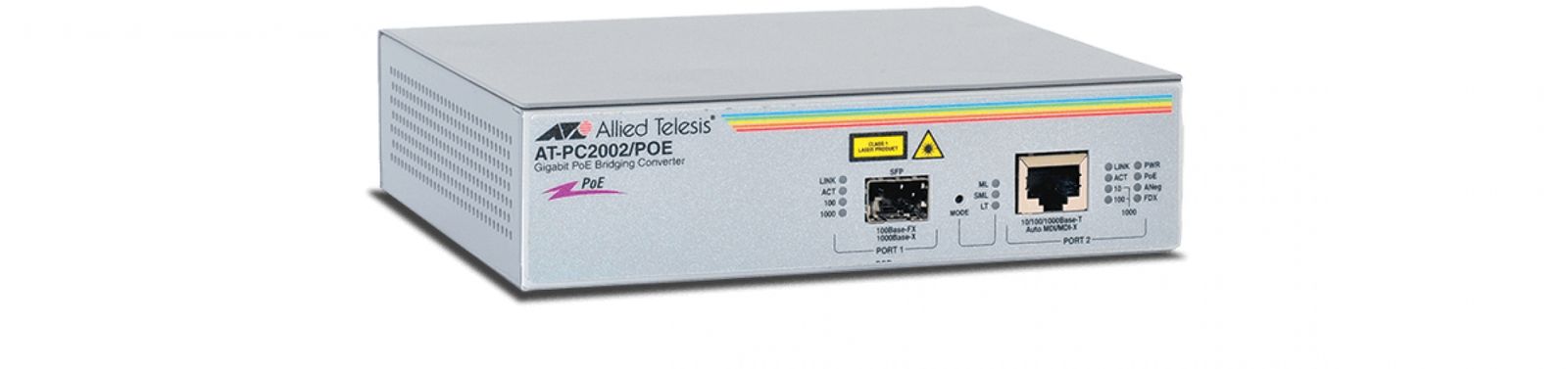 Allied Telesis PC2002POE Netzwerk Medienkonverter 1000 Mbit/s Multi-Modus