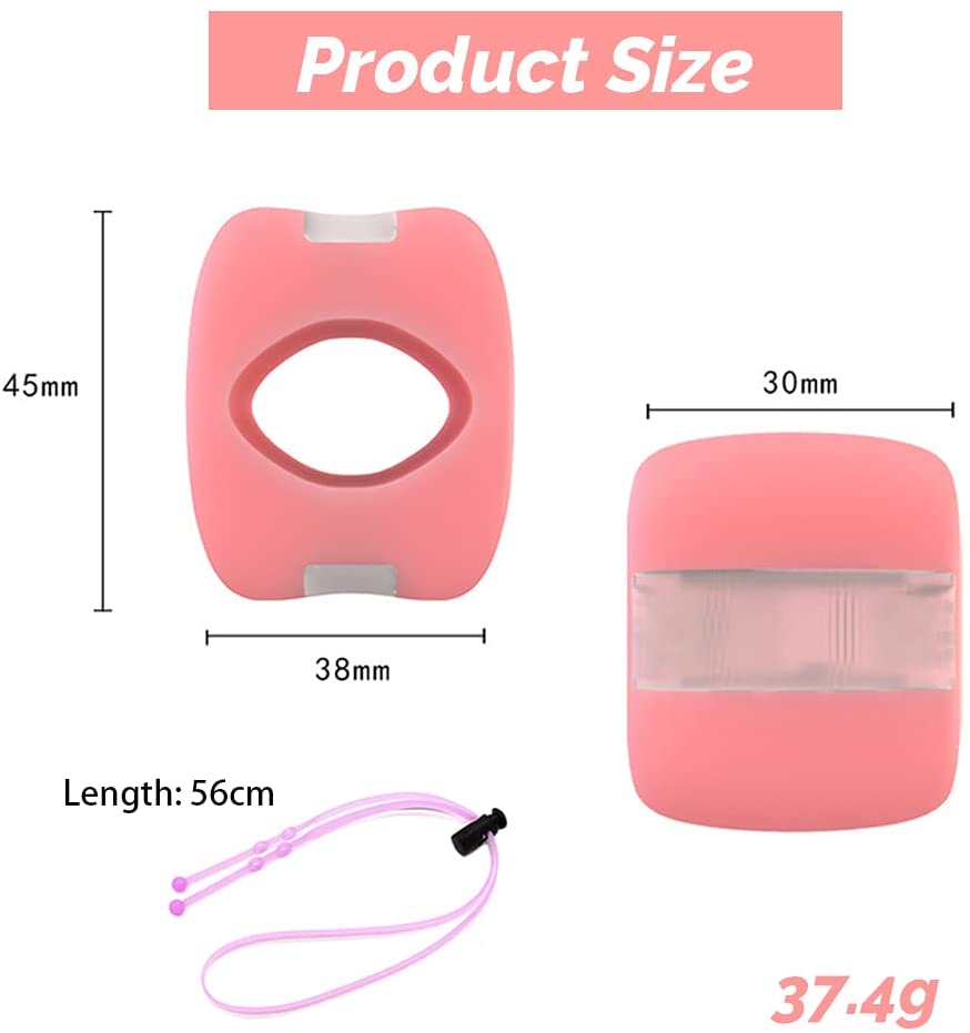 TOFBS Jaw Trainer, Jawline Trainer, Double Chin Exerciser Device for Strengthening and Tightening the Jaw and Neck Area - Fast Shape, Defining Your Jaw Line (Pink)