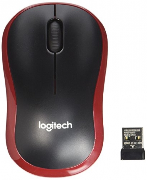 LOGITECH M185 Wireless Mouse - Red