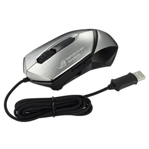 ASUS ROG GX1000 Beidhändige 8.200 DPI Laser Maus Eagle Eye silber