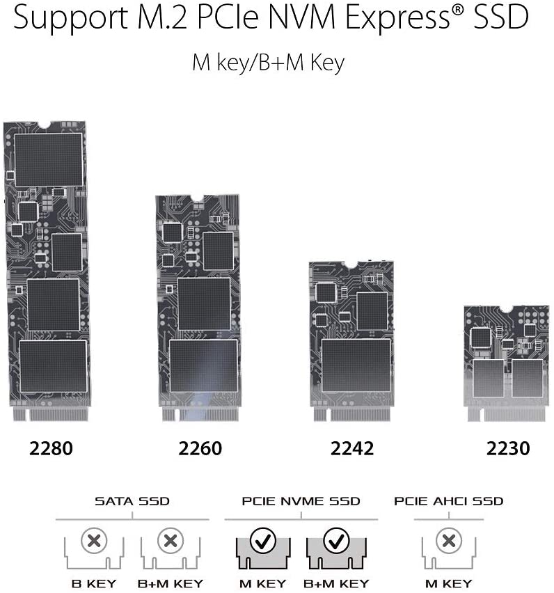 ASUS ROG Strix Arion M.2 NVMe-SSD-Gehäuse (USB 3.2 GEN2 Typ-C für bis zu 10Gbit/s, werkzeuglose Installation, Wärmeleitpads) Schwarz Ohne SSD