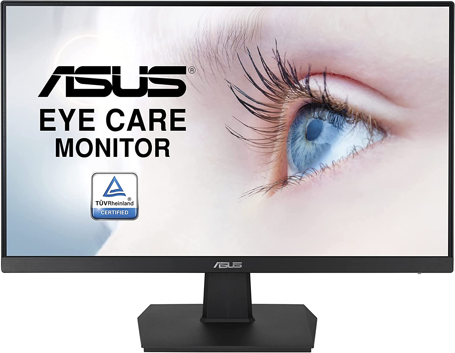 ASUS Eye Care VA27EHE | 27 Zoll Full HD IPS | Rahmenlos, TÜV zertifiziert, Blaulichtfilter, FreeSync | 75 Hz, 16:9 IPS Panel, 1920x1080 | HDMI, D-Sub, Schwarz 27 Full HD IPS nicht höhenverstellbar HDMI, D-Sub