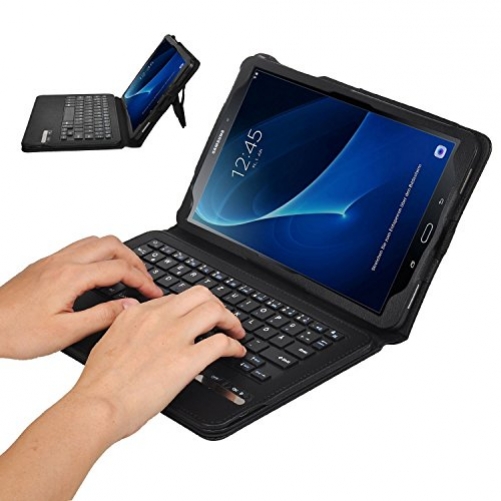 iBetter Samsung Galaxy Tab A 10.1 2016 Bluetooth Tastatur Hülle Keyboard Case [Tastatur],Tastatur Hülle Ultradünn leicht SmartShell Ständer Schutzhülle mit magnetisch abnehmbar drahtloser Bluetooth Tastatur fü