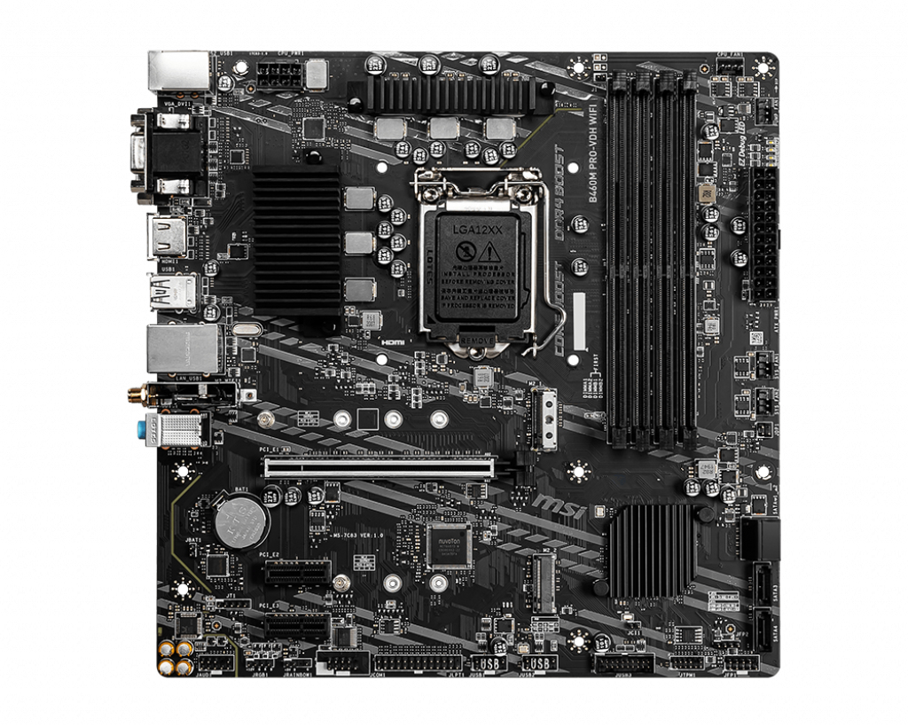 MSI B460M PRO-VDH WIFI Motherboard Intel B460 LGA 1200 micro ATX