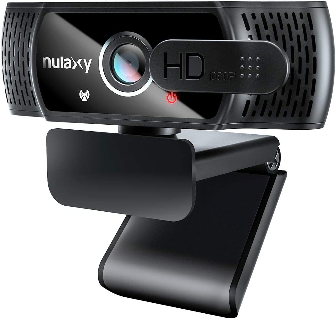NULAXY C900 Webcam mit Mikrofon, FHD 1080P Webcam mit Abdeckung, Webcam USB Plug & Play, Laptop PC Kamera für Video-Streaming, Konferenz, Spiele, Kompatibel mit Windows/Linux/Android