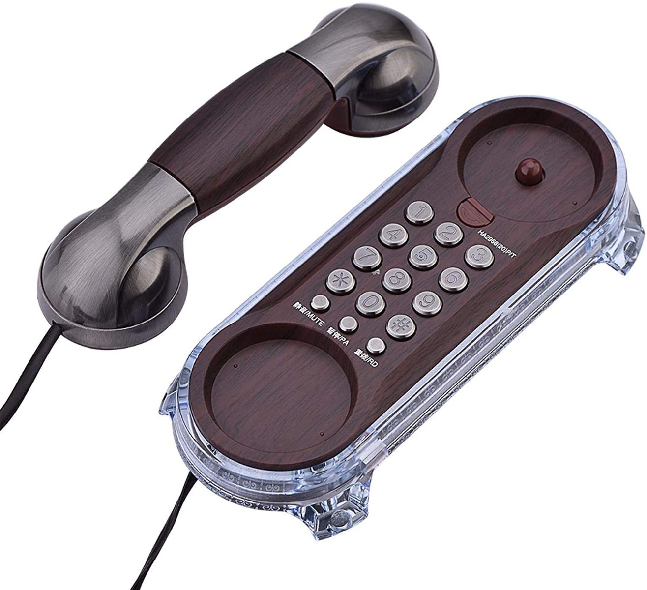 Byged Wall Phone, Antique Landline Telephone with Landline Telephone, Old Wall Phone