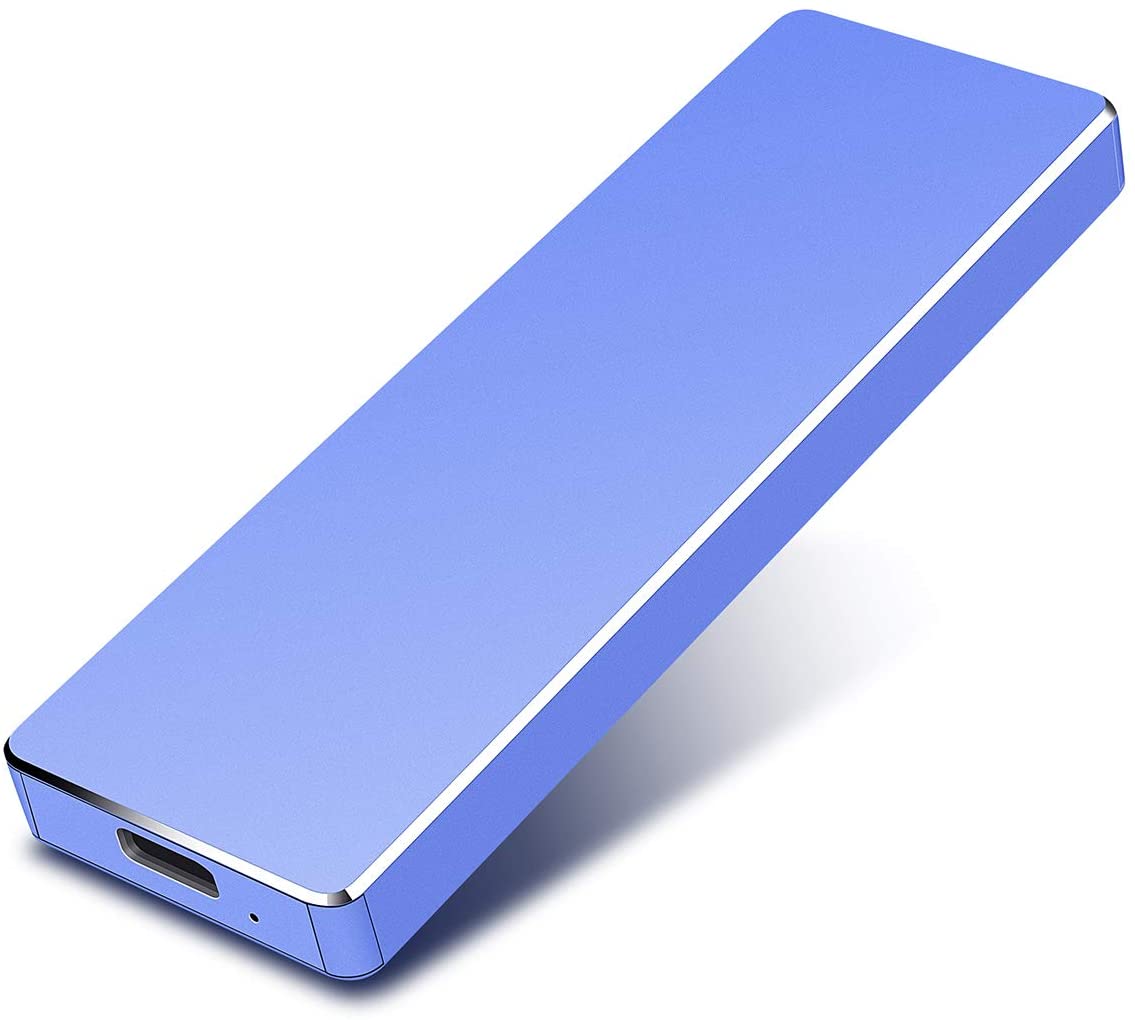 Proking 1TB External Hard Drive Portable Ultra Slim Type C USB 3.1 Hard Drive for PC Mac Windows Apple Xbox One, blue