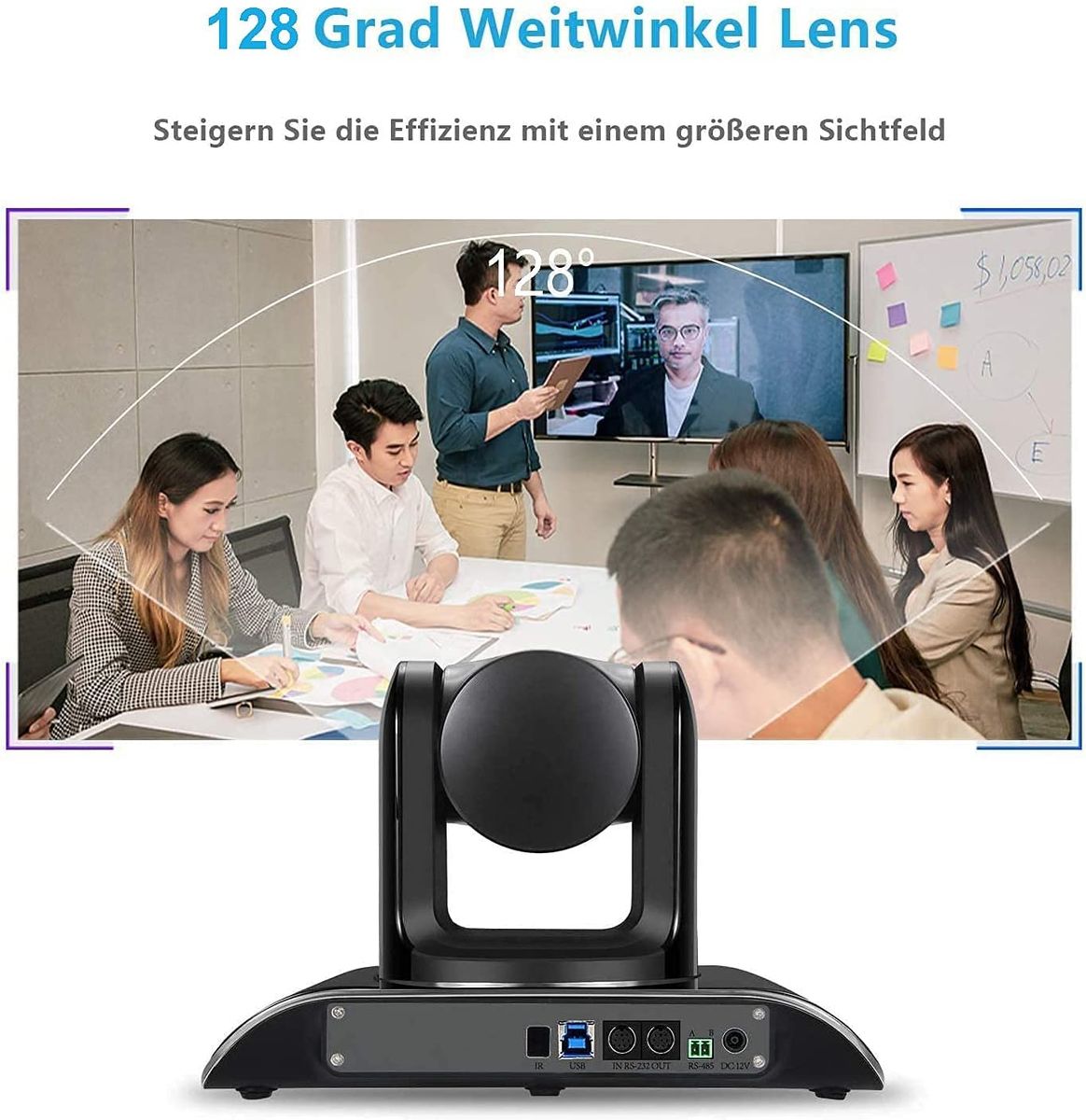 Tenveo All-in-one Video Conferencing System 3x Optical Zoom Bluetooth Microphone