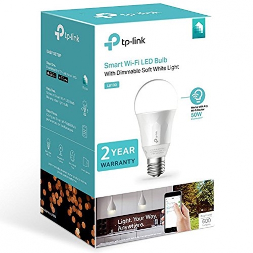 TP-Link LB100 Kasa Smart E27 LED WLAN Glühbirne 50W Dimmbar 270° 2700K weiß