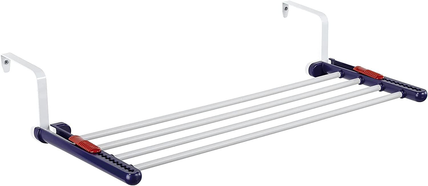 Leifheit hanging dryer Quartett 20, robust wall-mounted clothes dryer, flexible wall-mounted dryer for indoor and outdoor use, drying length 2 meters 2m