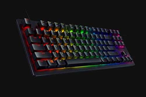 Razer Huntsman TE Gaming Keyboard Optical Red Switches TKL RGB US-Layout ISO