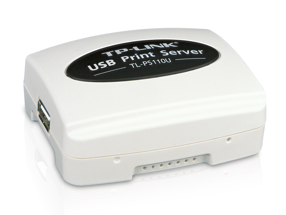 TP-Link TL-PS110U Druckserver Ethernet-LAN Schwarz, Weiß