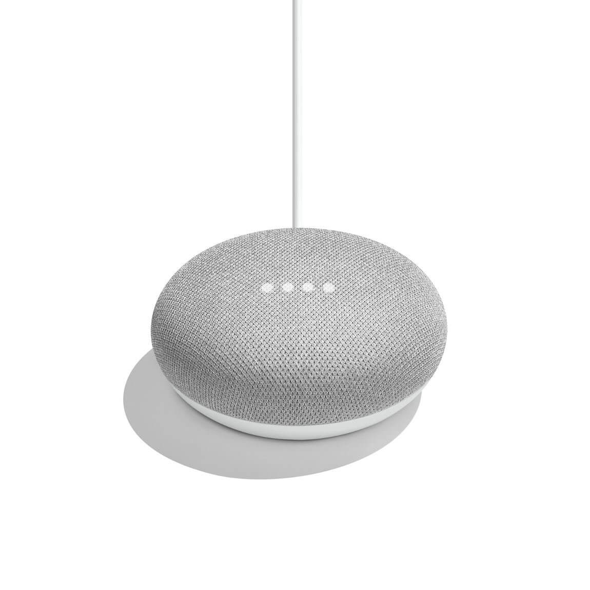 GOOGLE Home Mini Smart Speaker Voice control with GOOGLE Assistant chalk (DE Version*)