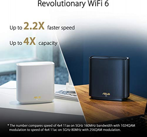 ASUS ZenWiFi AX XT8 WLAN-Router Gigabit Ethernet Tri-Band 2,4 GHz 5 GHz 4G